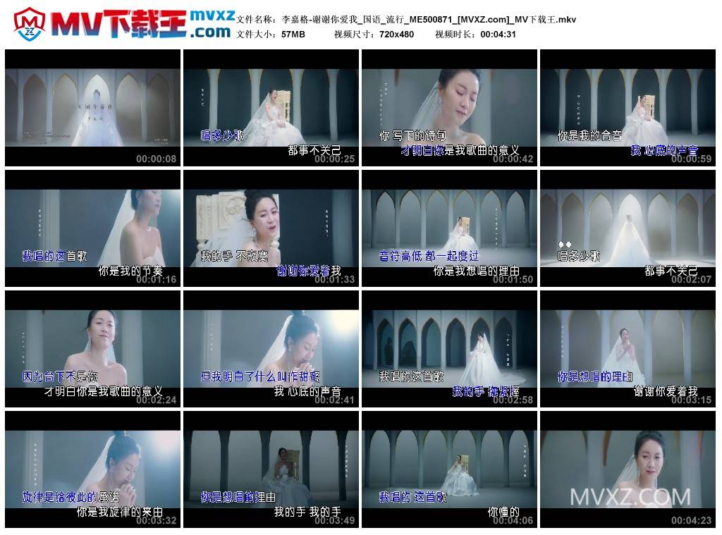 李嘉格-谢谢你爱我_国语_流行_ME500871